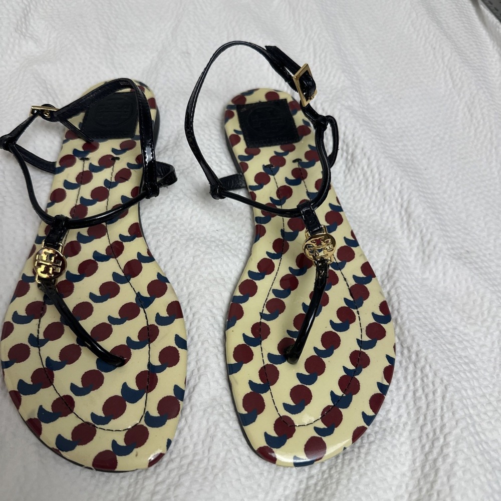 Tory Burch Patent Leather Sandal Sz 9.5